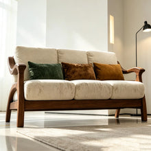 Muatkan imej ke dalam penonton Galeri, Osborn Curve Joint Solid Wood Frame Sofa
