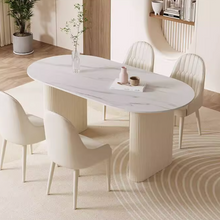将图片加载到图库查看器，Wilma Off White Cream Leg Modern Dining Table

