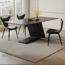 Muatkan imej ke dalam penonton Galeri, Marwa Z Design Leg Sintered Stone Dining Table
