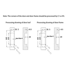 Load image into Gallery viewer, ARMOR Concealed Hinge Matt Black ADH-SS-Z-60/MB
