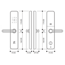 将图片加载到图库查看器，SKISET Digital Door Lock E-350
