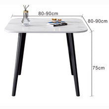 Muatkan imej ke dalam penonton Galeri, Abel Square Sintered Stone Dining Table 70cm to 1m
