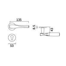 Load image into Gallery viewer, ARMOR Signature Lever Handle Lock ALM-Z7010/S60/6085/MB
