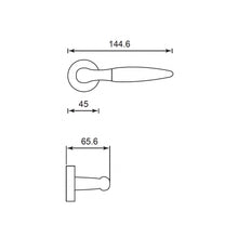Muatkan imej ke dalam penonton Galeri, FRASCIO Solid Brass Lever Handle On Rose - Soft Plus 401-45
