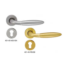 Muatkan imej ke dalam penonton Galeri, FRASCIO Solid Brass Lever Handle On Rose - Soft Plus 401-45
