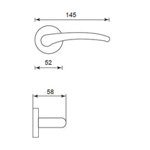 Muatkan imej ke dalam penonton Galeri, FRASCIO Solid Brass Lever Handle On Rose - Euro 403-52
