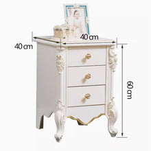 将图片加载到图库查看器，Dominic European Design 3 Drawers Bedside Table
