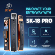 Muatkan imej ke dalam penonton Galeri, SKISET Pro Smart Digital Lock With Camera SK-18 PRO
