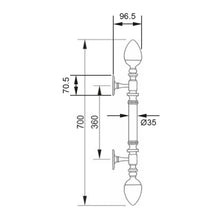 Muatkan imej ke dalam penonton Galeri, MESTRE Pull Handle Series Solid Brass Pull Handle 4483
