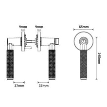 将图片加载到图库查看器，ARMOR Signature Dual Color Door Ironmongery Knurled Handle
