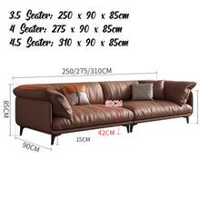 Muatkan imej ke dalam penonton Galeri, Adriano PU Leather Cushion Arm Sofa
