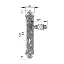 将图片加载到图库查看器，MESTRE Exclusive Series Solid Brass Lever Handle On Plate 4640
