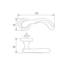 将图片加载到图库查看器，IRANZO Solid Brass Lever Handle on Rose 4715A
