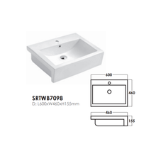Load image into Gallery viewer, SORENTO Semi Recessed Basin

