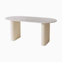 将图片加载到图库查看器，Wilma Off White Cream Leg Modern Dining Table
