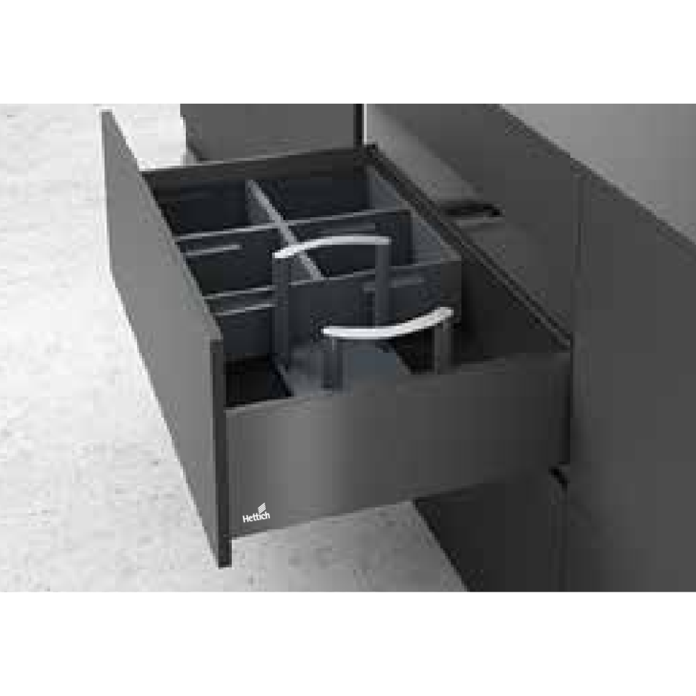 HETTICH OrgaTray 270, Beech, Anthracite Lacquered