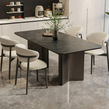 将图片加载到图库查看器，Arron Sintered Stone Full Support Base Dining Table
