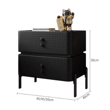 Load image into Gallery viewer, Frederick Modern Wood Sintered Stone Bedside Table
