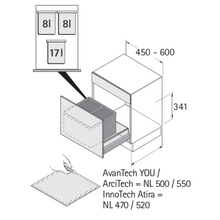Load image into Gallery viewer, HETTICH Bin.it Vario 450 - 600 to use with InnoTech Atira drawer system
