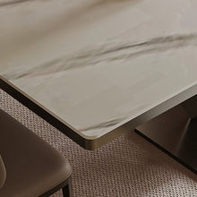Load image into Gallery viewer, Lucas Modern Sintered Stone Top With V Shape Base Dining Table
