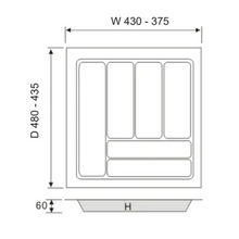 Muatkan imej ke dalam penonton Galeri, MIRAI ABS Cutlery Tray 500C
