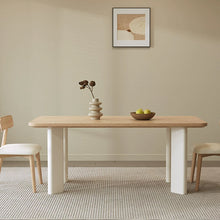 Load image into Gallery viewer, Hayden Solid Wood With Trendy Cream Leg Dining Table
