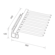 将图片加载到图库查看器，MIRAI Slide Mounted Pants Rack (Dark Grey)
