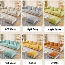 Muatkan imej ke dalam penonton Galeri, Olson High Tech Fabric Cream Sofa
