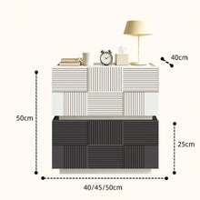 Load image into Gallery viewer, Lucille Box Weave Wooden Bedside Table
