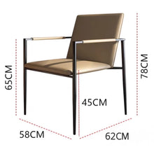 Muatkan imej ke dalam penonton Galeri, Kennedy Minimalist Sleek Arm Dining Chair
