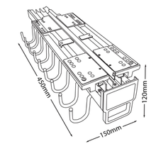 将图片加载到图库查看器，MIRAI Top Mounted Pull-Out 18 Hooks Rack
