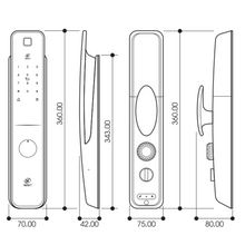 Muatkan imej ke dalam penonton Galeri, SKISET Smart Digital Lock DS-8
