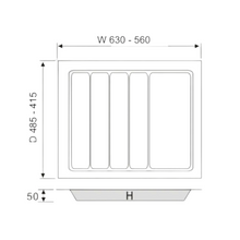 Muatkan imej ke dalam penonton Galeri, MIRAI ABS Cutlery Tray 700B
