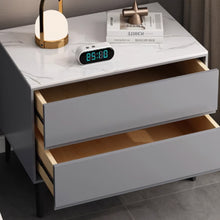 Load image into Gallery viewer, Antony Solid Wood Slate Bedside Table
