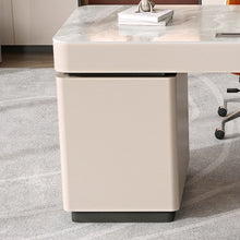 Load image into Gallery viewer, Effie Slate Work Study Desk With 3 Drawers Cabinet
