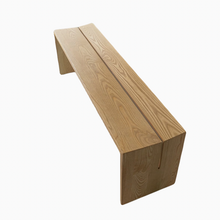 将图片加载到图库查看器，Brock Uneven V Seat Solid Wood Bench
