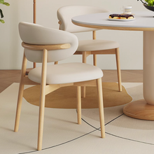 将图片加载到图库查看器，Barker Cream Sintered Stone Wood Base Round Dining Table
