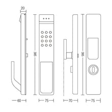 Muatkan imej ke dalam penonton Galeri, AEGLOG Smart Digital Push Pull Door Lock AEG-SDL-T50
