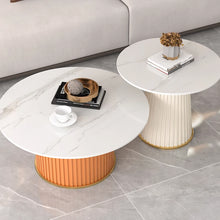 Muatkan imej ke dalam penonton Galeri, Gibson Pleated Round Coffee Table
