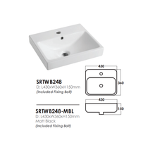 Muatkan imej ke dalam penonton Galeri, SORENTO Wall Hung Basin
