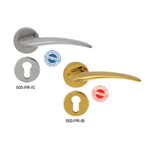 Muatkan imej ke dalam penonton Galeri, FRASCIO Solid Brass Lever Handle On Rose - Ibis 500-PR
