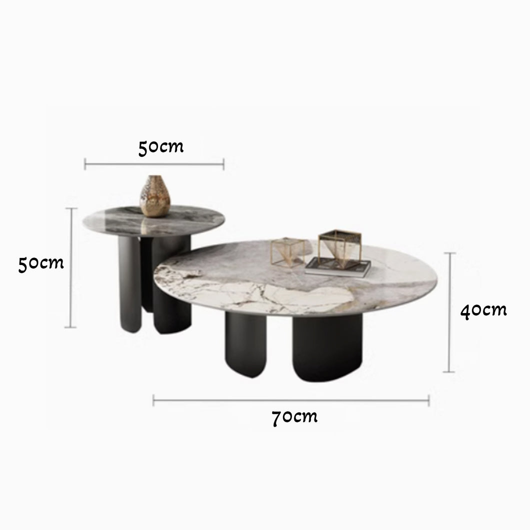 Spence Slate Minimalist Dual Coffee Table