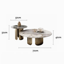 Load image into Gallery viewer, Spence Slate Minimalist Dual Coffee Table
