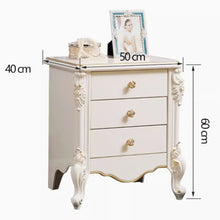 将图片加载到图库查看器，Dominic European Design 3 Drawers Bedside Table
