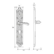 将图片加载到图库查看器，LIBRA Solid Brass Lever Handle on Plate 5217
