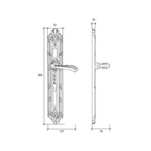 将图片加载到图库查看器，LIBRA Solid Brass Lever Handle on Plate 5317
