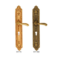将图片加载到图库查看器，LIBRA Solid Brass Lever Handle on Plate 5317
