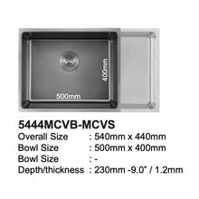 Load image into Gallery viewer, LEVANZO Mini Comb Durable 16G Stainless Steel DS47 Series Sink
