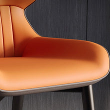 Muatkan imej ke dalam penonton Galeri, Colby Luxury Backrest PU Leather Dining Chair
