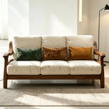 Muatkan imej ke dalam penonton Galeri, Osborn Curve Joint Solid Wood Frame Sofa
